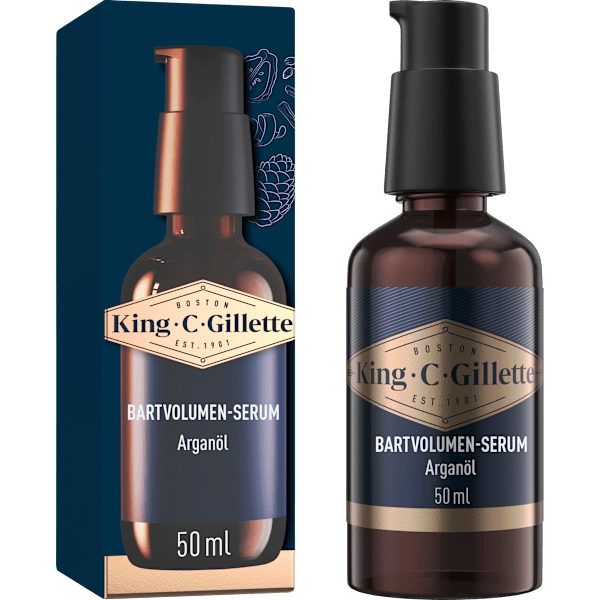 Bartvolumen Serum King. C. Gillette