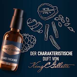 Bartvolumen Serum King. C. Gillette