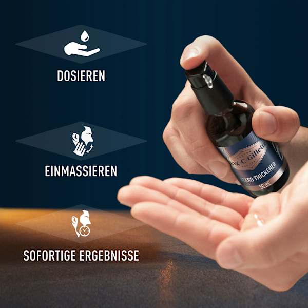 Bartvolumen Serum King. C. Gillette