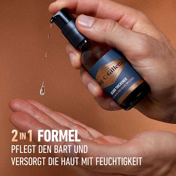 Bartvolumen Serum King. C. Gillette