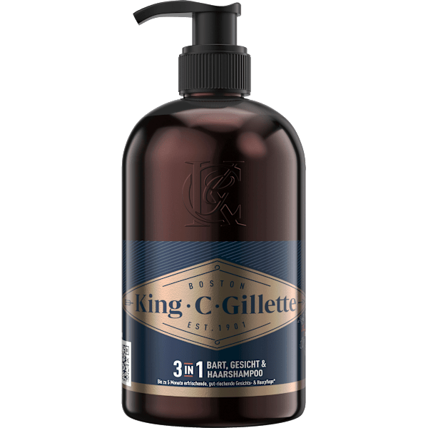Bartwaschgel King. C. Gillette