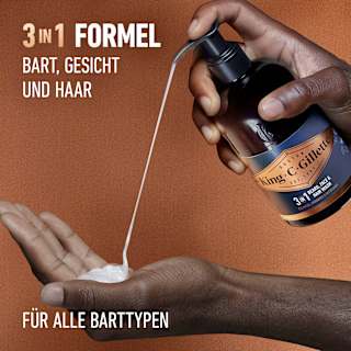 Bartwaschgel King. C. Gillette