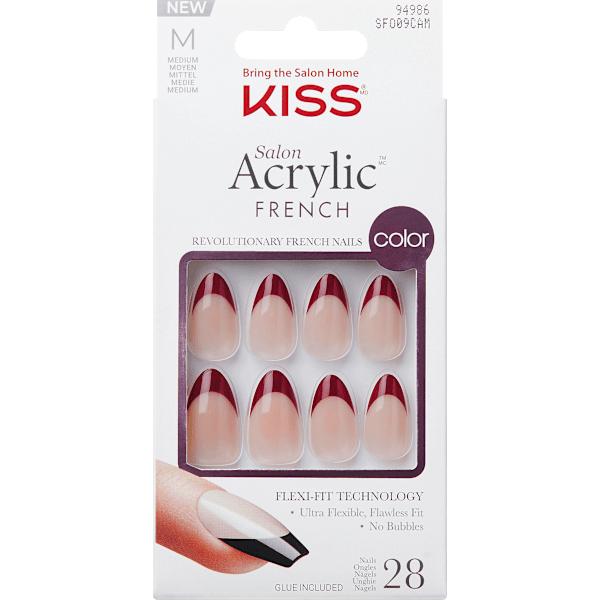 Künstliche Nägel Salon Acrylic French Catchy KISS