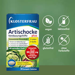 Artischocke Verdaungshilfe plus Tabletten 30 St KLOSTERFRAU