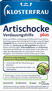 Artischocke Verdaungshilfe plus Tabletten 30 St KLOSTERFRAU