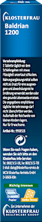 Baldrian 1200, Tabletten KLOSTERFRAU
