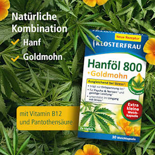 Hanföl 800 & Goldmohn Kapseln KLOSTERFRAU