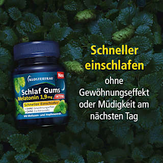Schlaf Gums Intens Melatonin 1,9mg KLOSTERFRAU