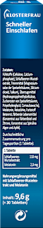 Schneller Einschlafen Melatonin 2,0 mg Tabletten 30 St KLOSTERFRAU