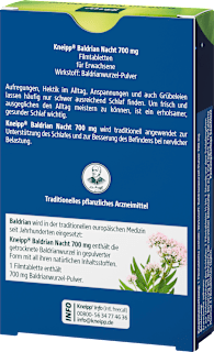 Baldrian Nacht 700mg Tabletten  Kneipp