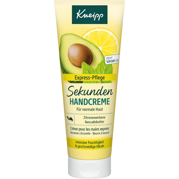 Handcreme Sekunden Zitronenverbene & Avocadobutter  Kneipp