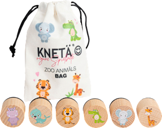 Holzstempel Set Zoo Animäls für Knete 6 tlg KNETÄ