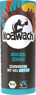 Trinkfertiger Schokodrink, Original Schoko mit natürlichem Koffein aus Guarana koawach