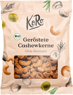 Geröstete Cashewkerne, Olive-Rosmarin KoRo