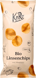 Linsenchips mit Meersalz KoRo