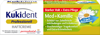 Haftcreme Professionell Kamille starker Halt Kukident