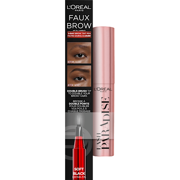 Augenbrauenstift Faux Brow Soft Black & Lash Paradise Mini Mascara L'ORÉAL PARiS