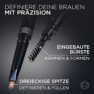 Augenbrauenstift Infaillible Brows 24h Filling Triangular 1.0 Ebony L'ORÉAL PARiS