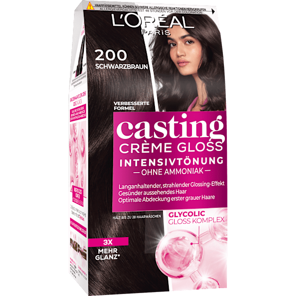 Intensivtönung 200 Schwarzbraun L'ORÉAL PARiS casting CRÈME GLOSS