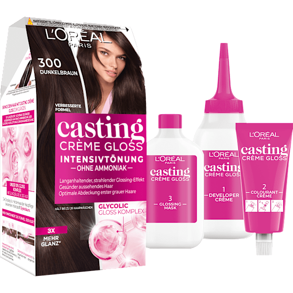 Intensivtönung 300 Dunkelbraun L'ORÉAL PARiS casting CRÈME GLOSS