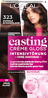 Intensivtönung 323 Dunkle Schokolade L'ORÉAL PARiS casting CRÈME GLOSS