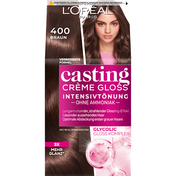 Intensivtönung 400 Braun L'ORÉAL PARiS casting CRÈME GLOSS