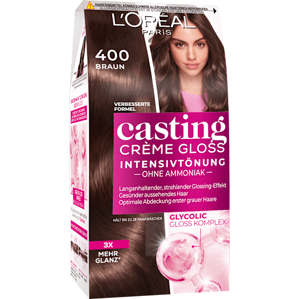 Intensivtönung 400 Braun L'ORÉAL PARiS casting CRÈME GLOSS