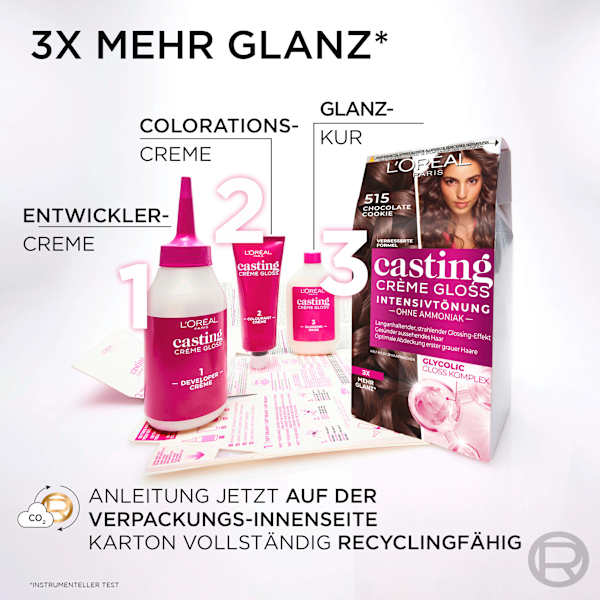 Intensivtönung 535 Chocolat L'ORÉAL PARiS casting CRÈME GLOSS