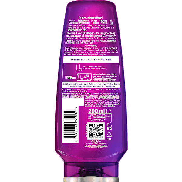 Conditioner Collagen Lifter L'ORÉAL PARiS ELVITAL