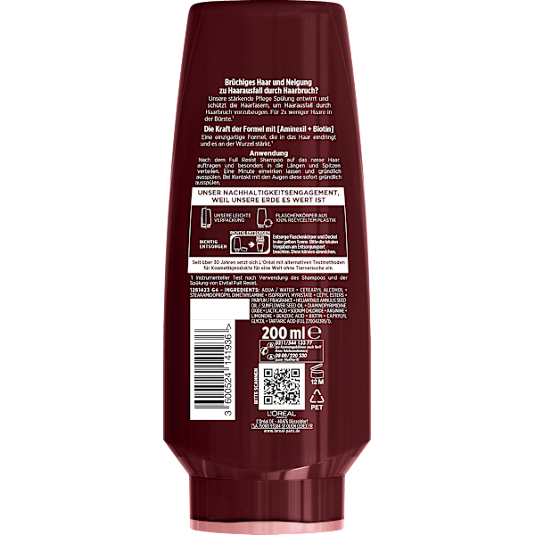 Conditioner Full Resist L'ORÉAL PARiS ELVITAL