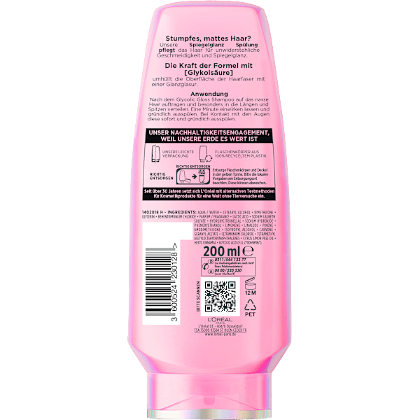 Conditioner Glycolic Gloss Spiegelglanz L'ORÉAL PARiS ELVITAL