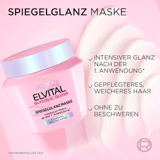 Haarmaske Glycolic Gloss Spiegelglanz L'ORÉAL PARiS ELVITAL