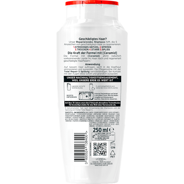 Shampoo Total Repair 5 L'ORÉAL PARiS ELVITAL