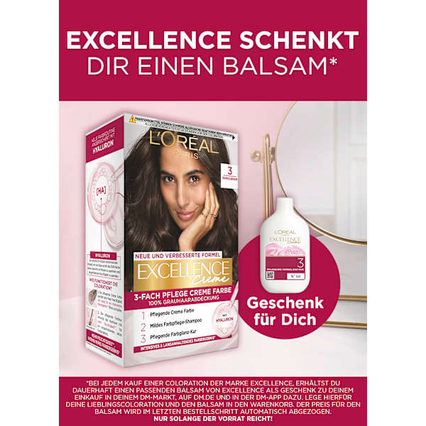 Haarfarbe 5 Hellbraun L'ORÉAL PARiS EXCELLENCE Creme