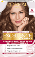 Haarfarbe 6 Dunkelblond L'ORÉAL PARiS EXCELLENCE Creme