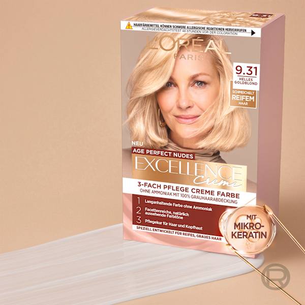 Haarfarbe 9.13 Beige Blonde L'ORÉAL PARiS EXCELLENCE Creme