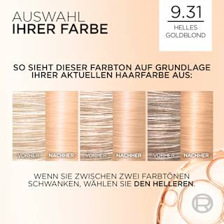 Haarfarbe 9.31 Gold Blond L'ORÉAL PARiS EXCELLENCE Creme