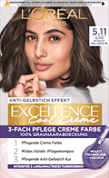 Haarfarbe Cool Creme 5.11 Ultra Kühles Hellbraun L'ORÉAL PARiS EXCELLENCE Creme