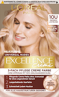 Haarfarbe Nude 10U helles Lichtblond  L'ORÉAL PARiS EXCELLENCE Creme