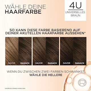 Haarfarbe Nude 4U Universal Mittelbraun L'ORÉAL PARiS EXCELLENCE Creme