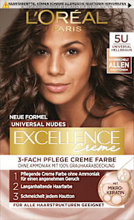 Haarfarbe Nude 5U Universal Hellbraun L'ORÉAL PARiS EXCELLENCE Creme
