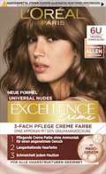 Haarfarbe Nude 6U Universal Dunkelblond L'ORÉAL PARiS EXCELLENCE Creme