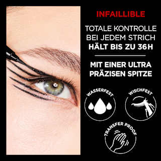 Eyeliner Infaillible 36H Micro 01 Obsidian L'ORÉAL PARiS