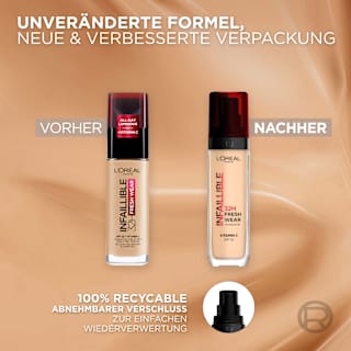 Foundation Infaillible 32H Fresh Wear 200 Golden Sand, LSF 25 L'ORÉAL PARiS