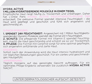 Gesichtscreme Hydra Active 3 Trockene Sensible Haut L'ORÉAL PARiS