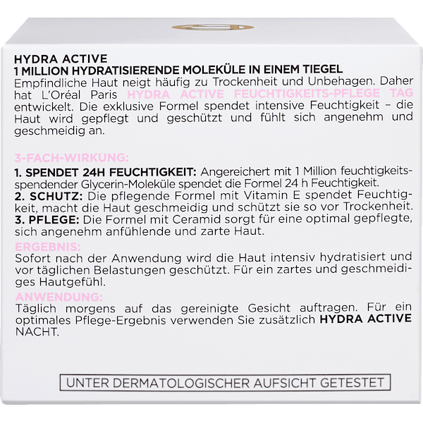 Gesichtscreme Hydra Active 3 Trockene Sensible Haut L'ORÉAL PARiS