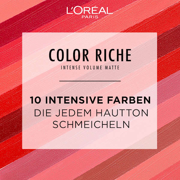 Lippenstift Color Riche Intense Volume Matte 300 Le Rouge Confident L'ORÉAL PARiS