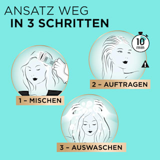 Ansatzset zur Abdeckung von grauem Haar, 4 Dunkelbraun L'ORÉAL PARiS MAGIC RETOUCH