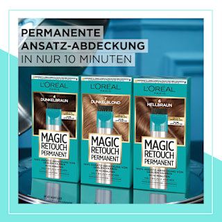 Ansatzset zur Abdeckung von grauem Haar, 4 Dunkelbraun L'ORÉAL PARiS MAGIC RETOUCH