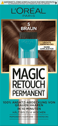 Ansatzset zur Abdeckung von grauem Haar, 5 Braun L'ORÉAL PARiS MAGIC RETOUCH